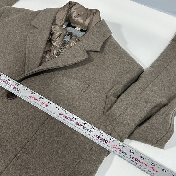 NWT Burberry Men Size XL Lyndson 3-in-1 Taupe Wool Cashmere Long Coat + Vest - Picture 9 of 12
